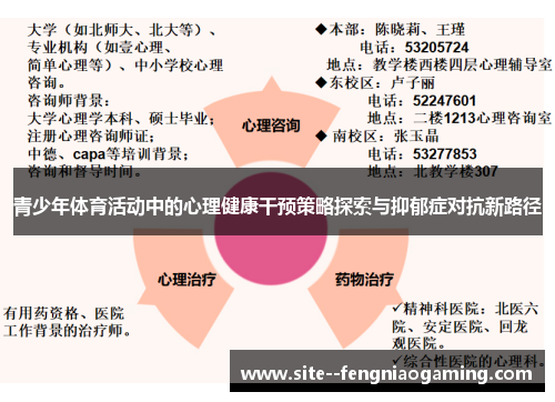 青少年体育活动中的心理健康干预策略探索与抑郁症对抗新路径 青少年体育活动中的心理健康干预策略探索与抑郁症对抗新路径